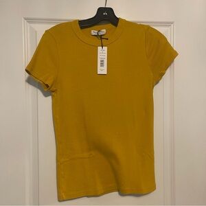 NWT Michael Stars Mustard Yellow Women's T-Shirt